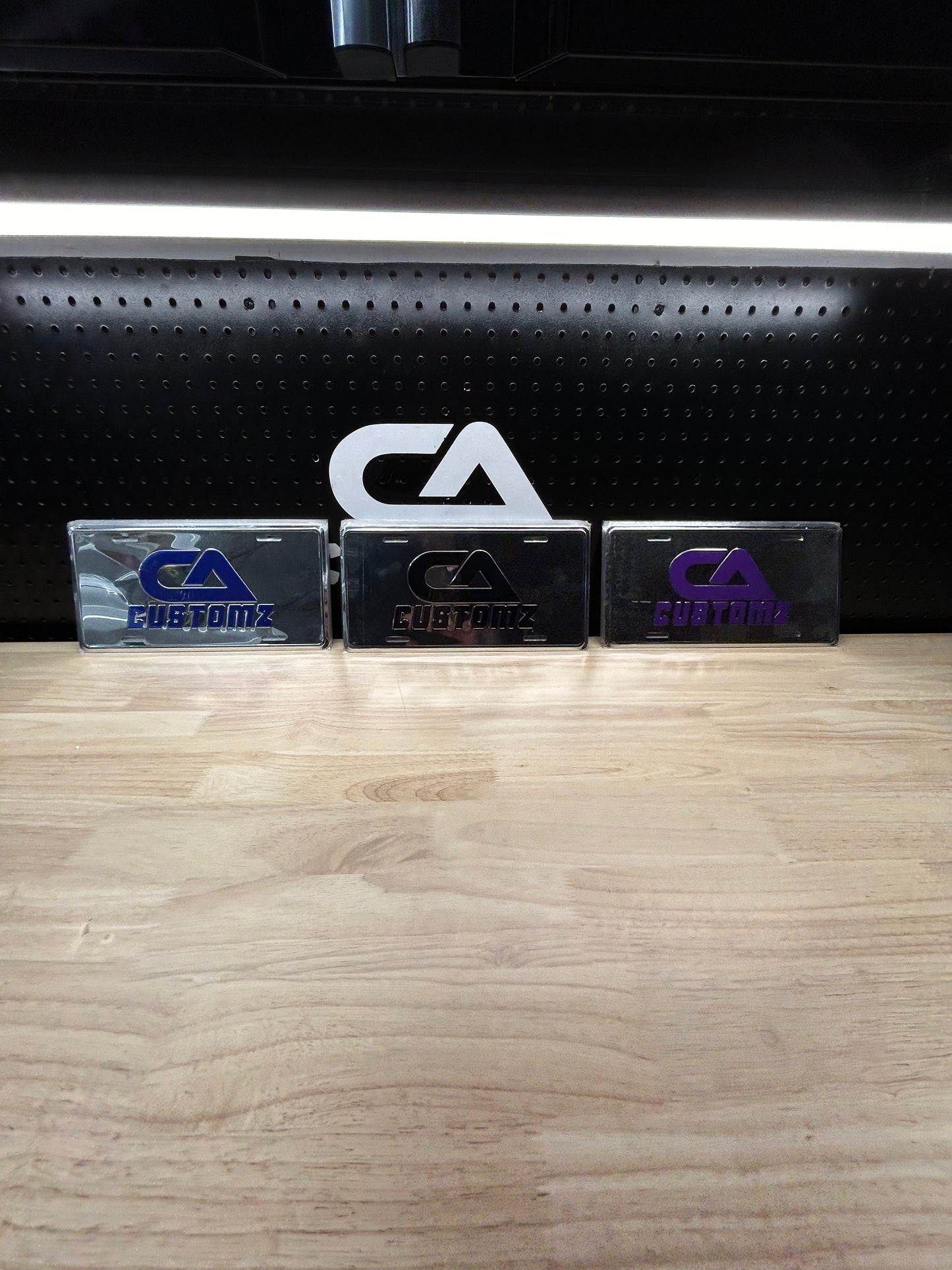 CA Customz Chrome License Plate