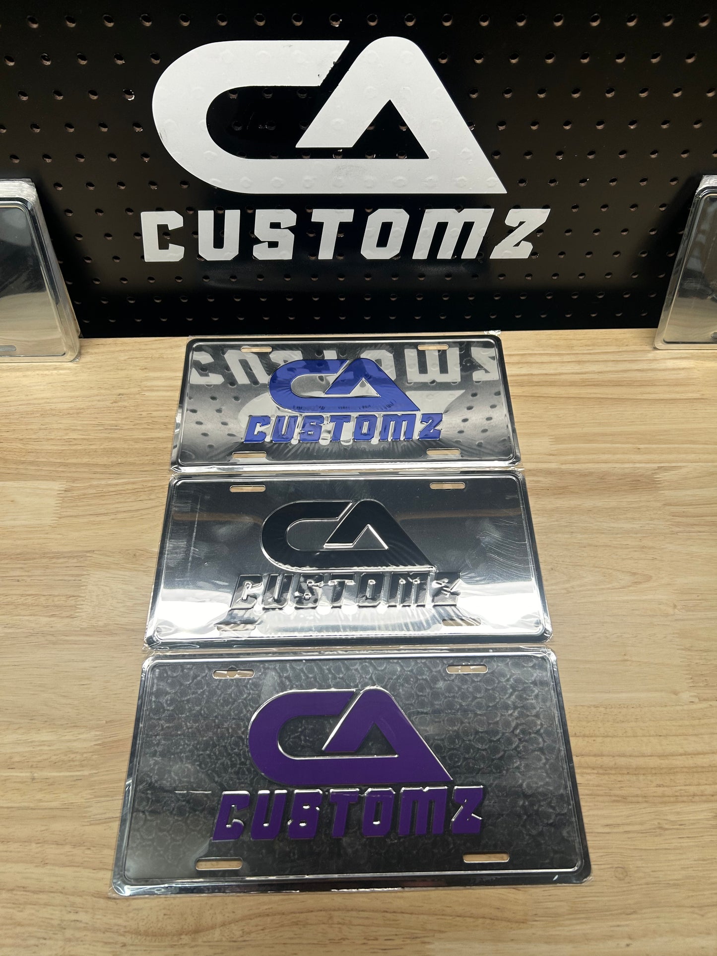 CA Customz Chrome License Plate