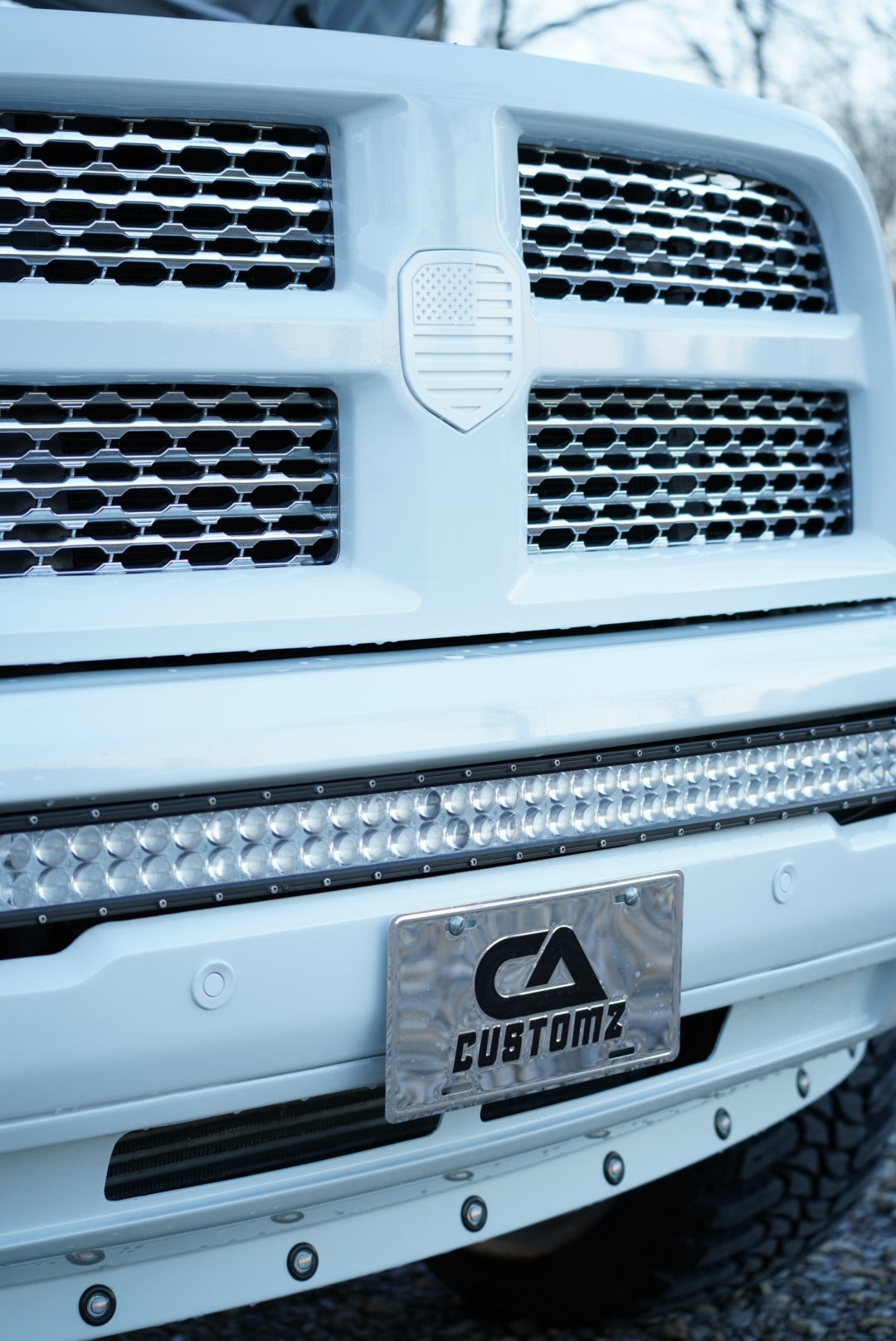 CA Customz Chrome License Plate