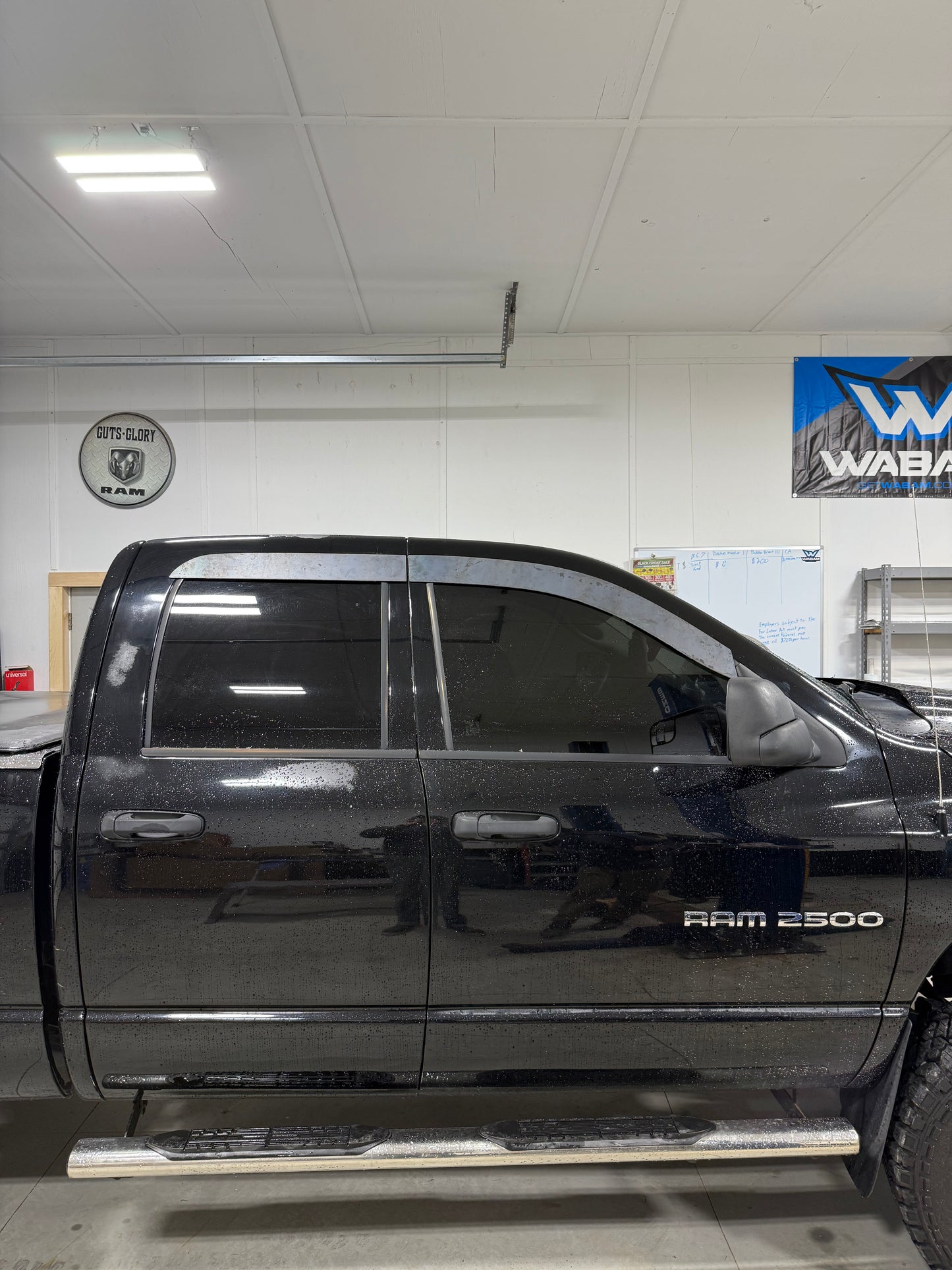 2003-2009 3G Ram ALUMINUM Paint Matched Rain guards