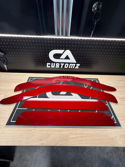 1999-2016 Ford Super Duty ALUMINUM Paint Matched Rain guards