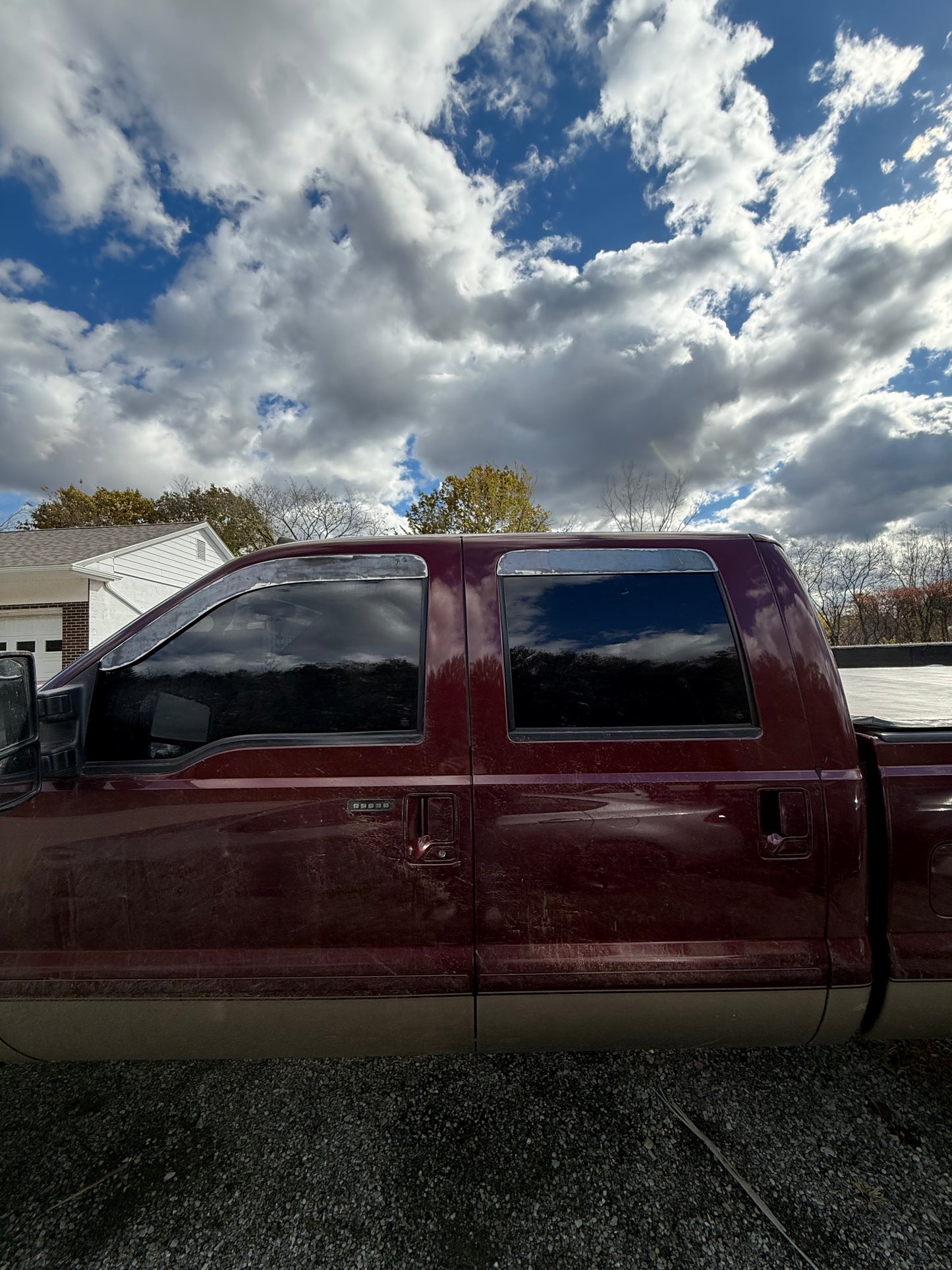 1999-2016 Ford Super Duty ALUMINUM Paint Matched Rain guards