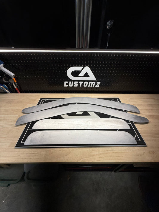 1999-2016 Ford Super Duty ALUMINUM Paint Matched Rain guards