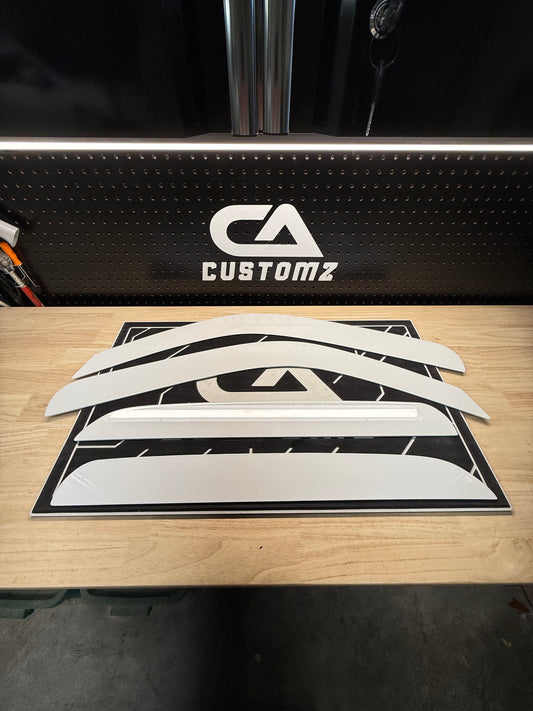 1999-2007 Chevy/GMC ALUMINUM Paint Matched Rain Guards