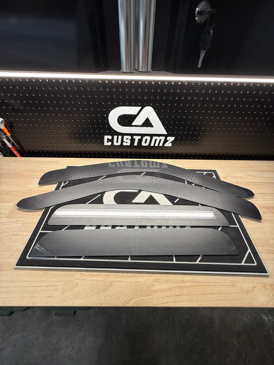 1999-2016 Ford Super Duty ALUMINUM Paint Matched Rain guards