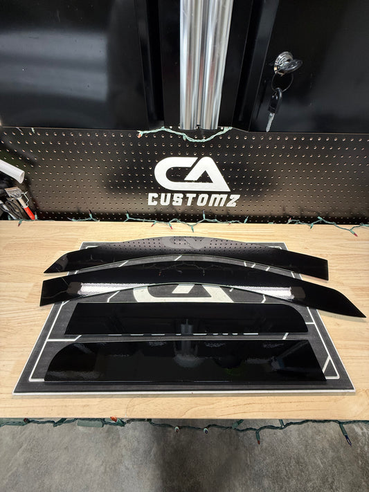 2003-2009 3G Ram ALUMINUM Paint Matched Rain guards