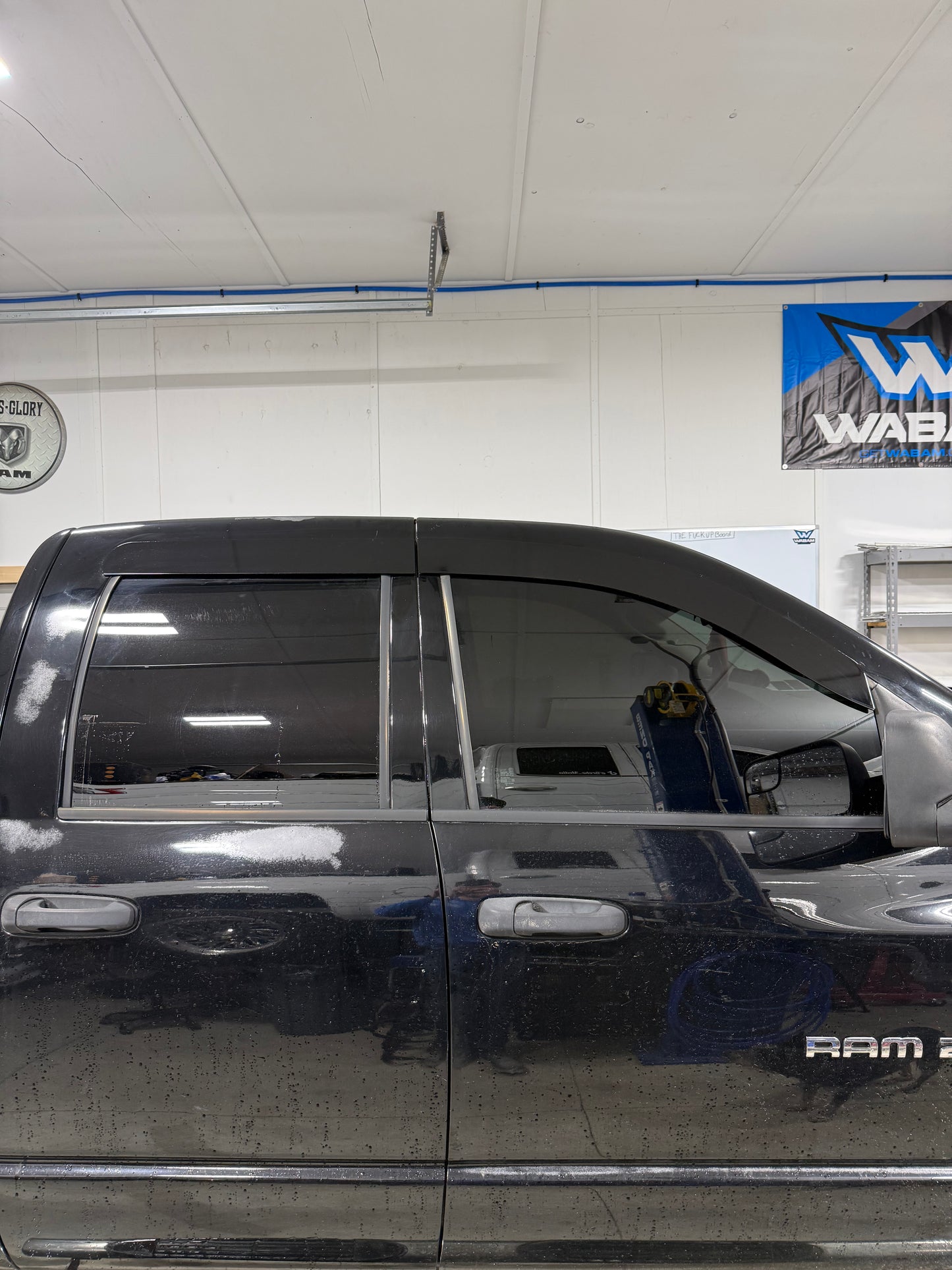 2003-2009 3G Ram ALUMINUM Paint Matched Rain guards