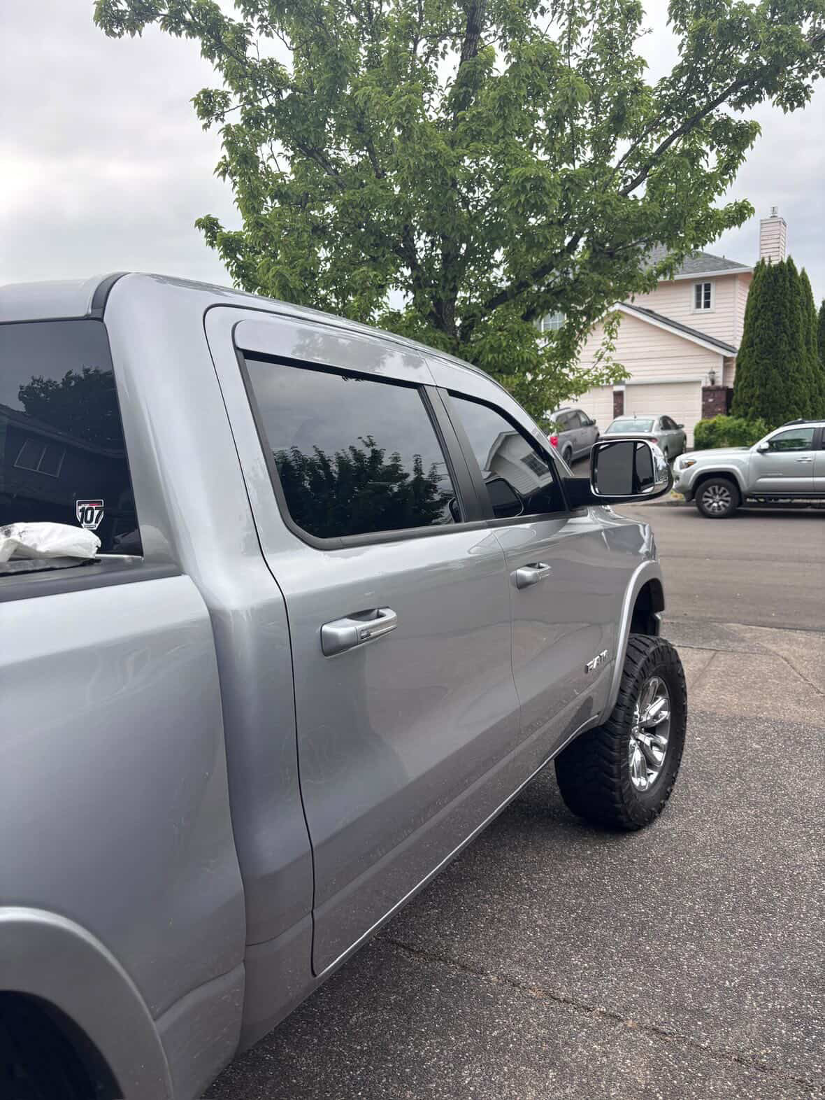 2019-2026 Ram 1500 ALUMINUM Paint Matched Rain guards