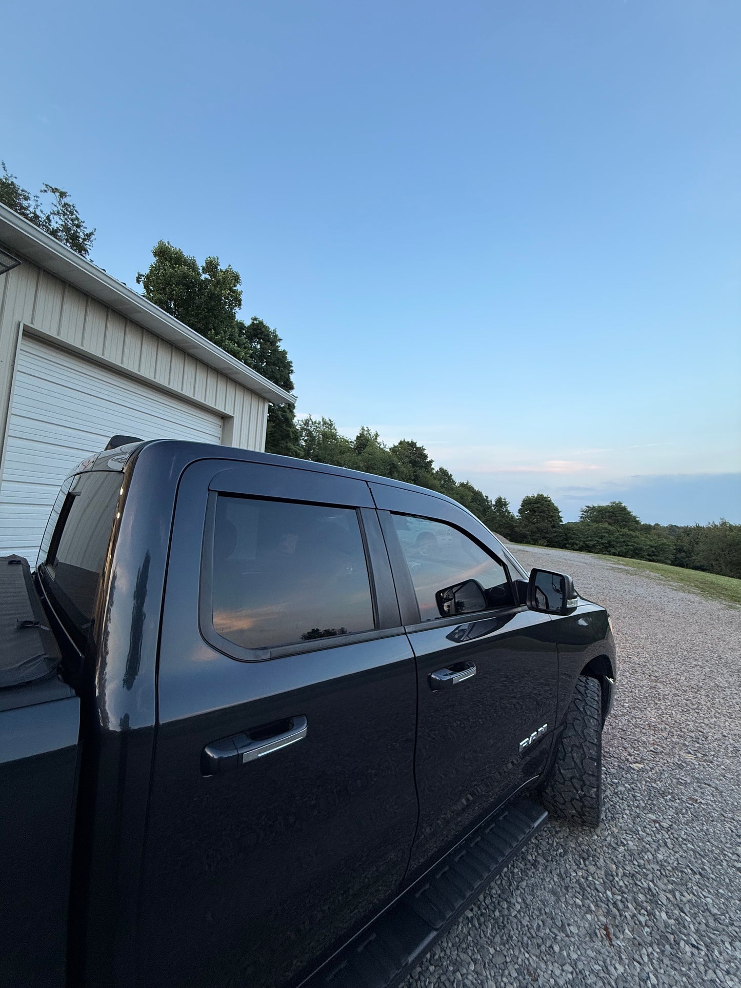 2019-2026 Ram 1500 ALUMINUM Paint Matched Rain guards