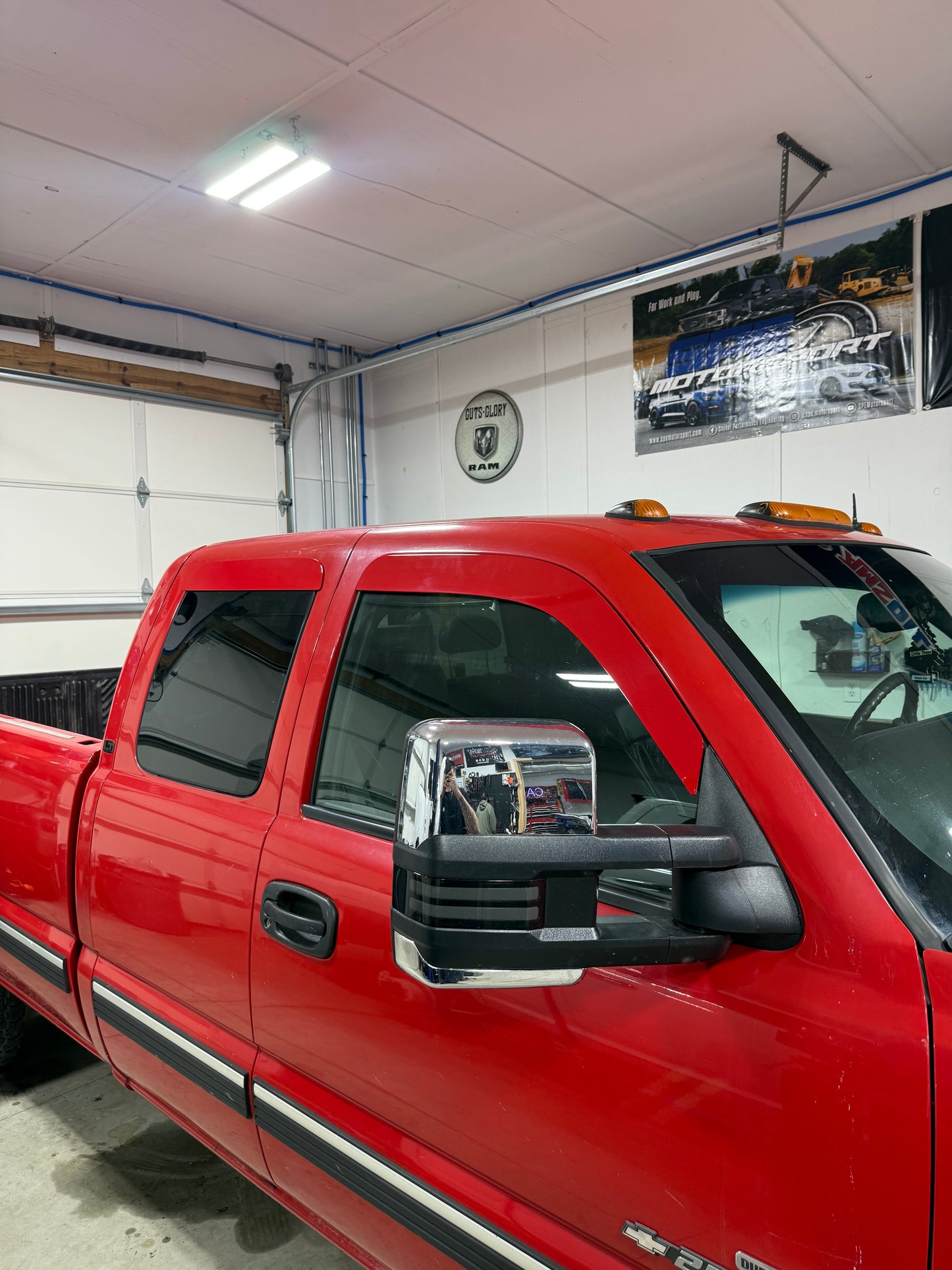 1999-2007 Chevy/GMC ALUMINUM Paint Matched Rain Guards
