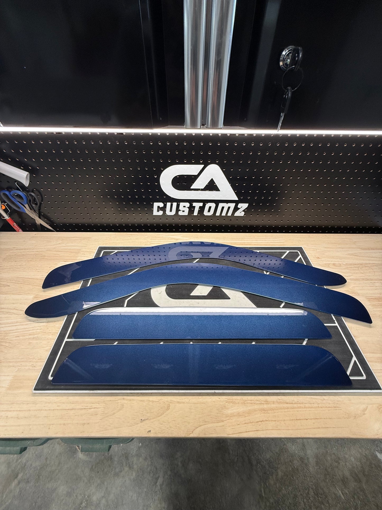 1999-2016 Ford Super Duty ALUMINUM Paint Matched Rain guards