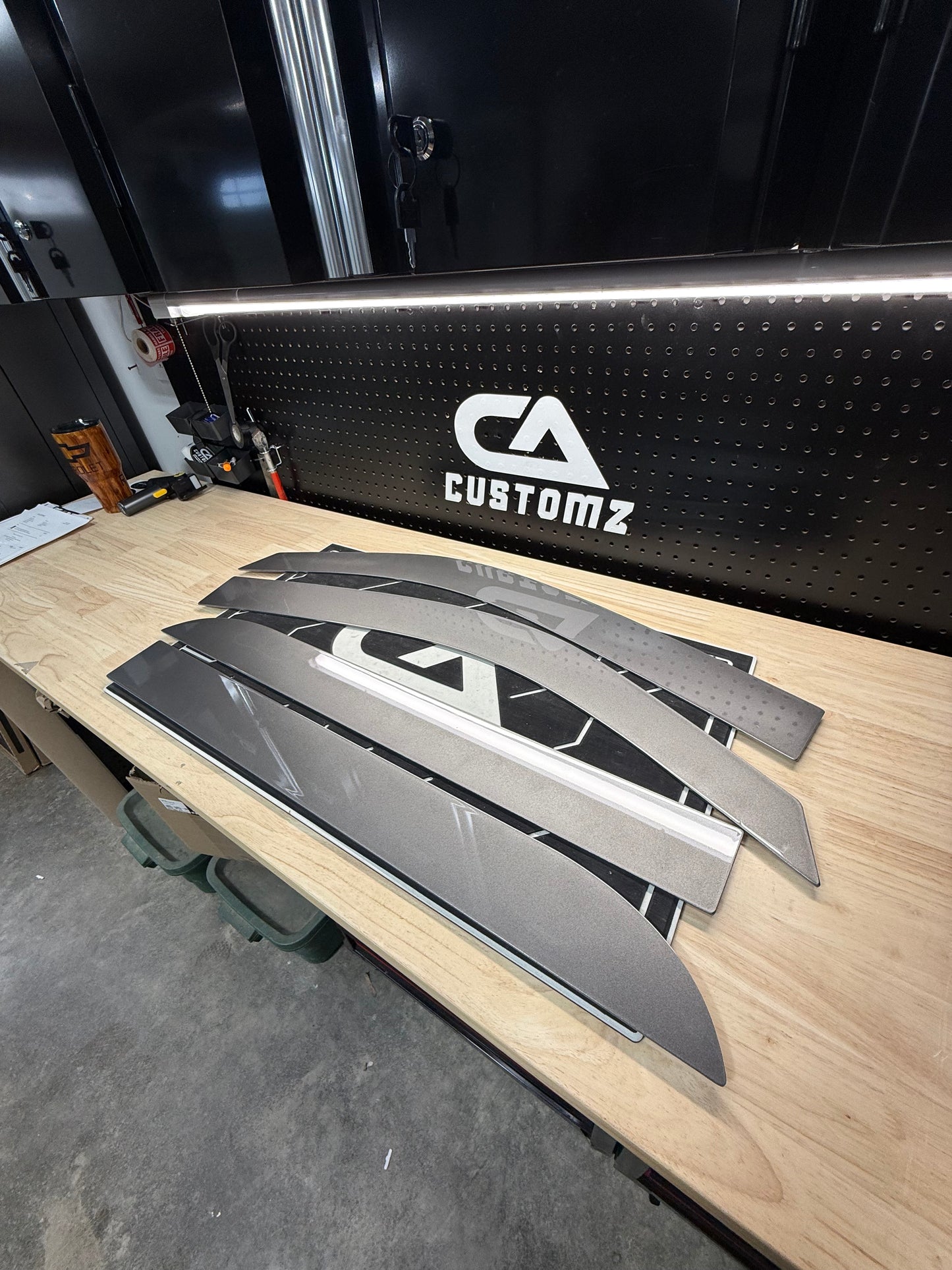 2008-2013 Chevy/GMC ALUMINUM Paint Matched Rain Guards