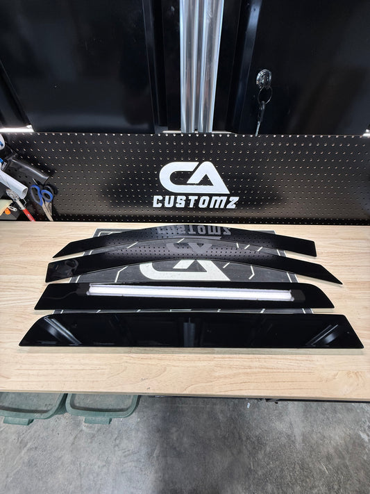 2019-2026 Chevy/GMC ALUMINUM Paint Matched Rain Guards