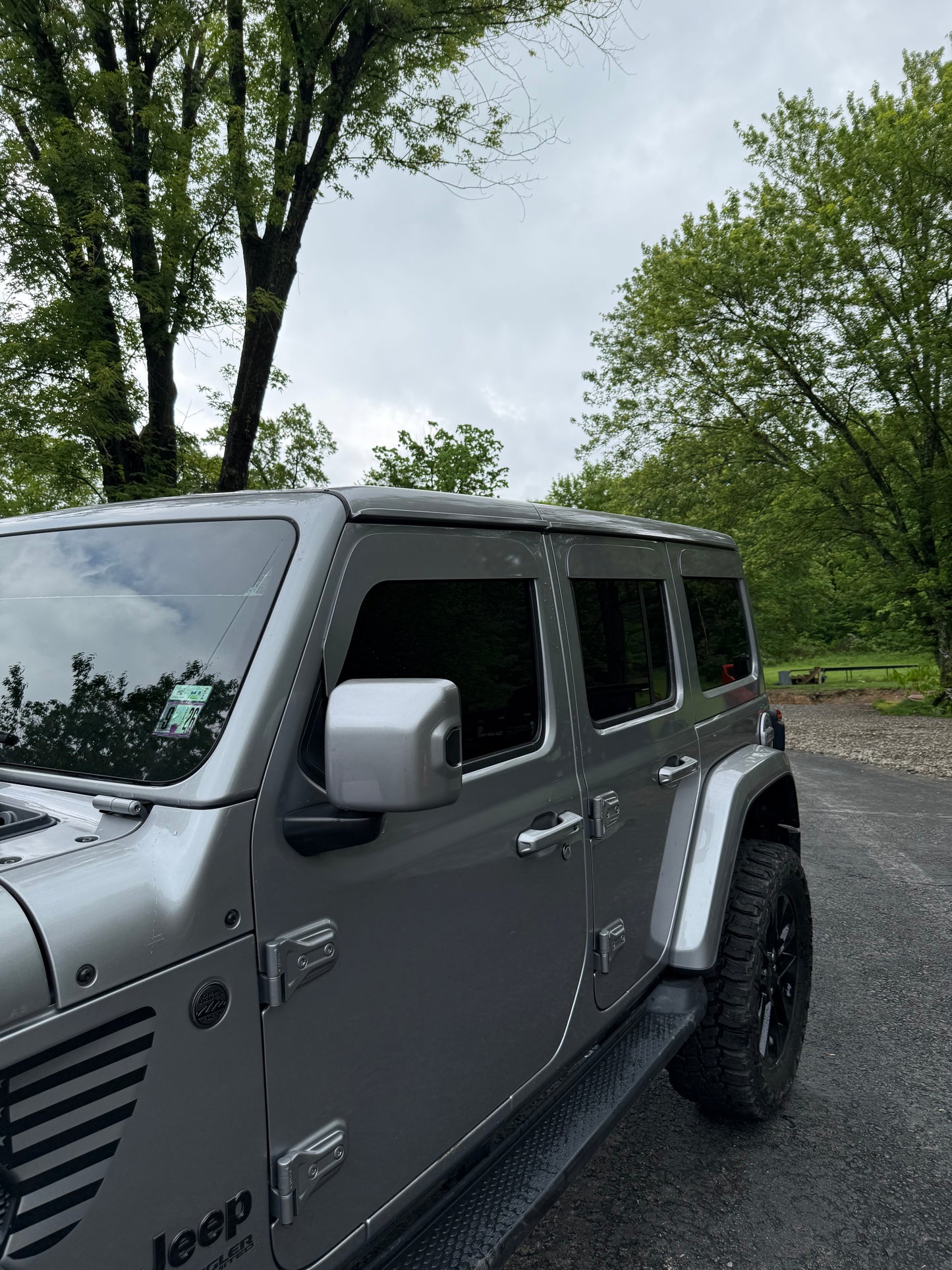 2018-2026 Jeep Wrangler (JL) ALUMINUM Paint Matched Rainguards